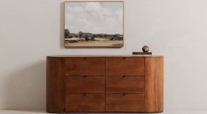 THEO 6 DRAWER DRESSER-BROWN