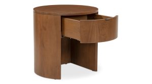 Theo One Drawer Nightstand- Brown