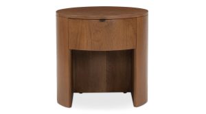 Theo One Drawer Nightstand- Brown