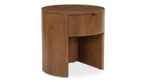 Theo One Drawer Nightstand- Brown