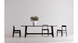 Trie Dining Table Large-Dark Brown