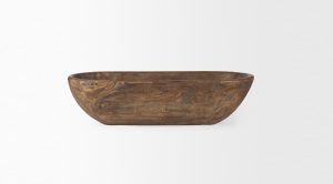 Athena Wooden Bowl Brown