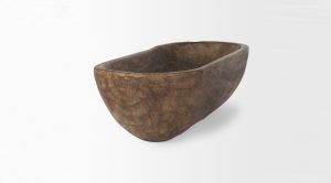 Athena Wooden Bowl Brown