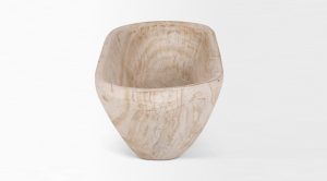 Athena Wooden Bowl Light Wash