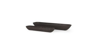 Athena Wooden Trays S/2 Black