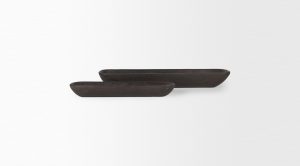 Athena Wooden Trays S/2 Black