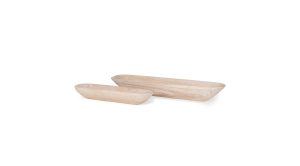 Athena Wooden Trays S/2-light Wash