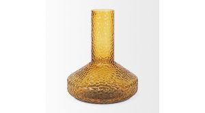 Jolene Amber Glass Vase-Tall (2)