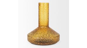 Jolene Amber Glass Vase-Tall (3)