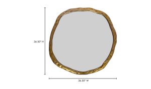 Foundry Large Mirror Gold