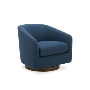 Oscy Swivel Chair- Dark Atlantic