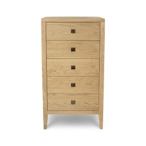 Hara 5 Drawer Tall Dresser - Natural Oak_5