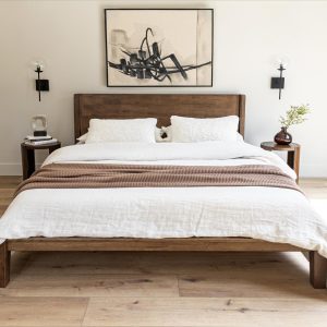 Luna Wood Tool-Free Queen Bed - Coffee_2 (1)