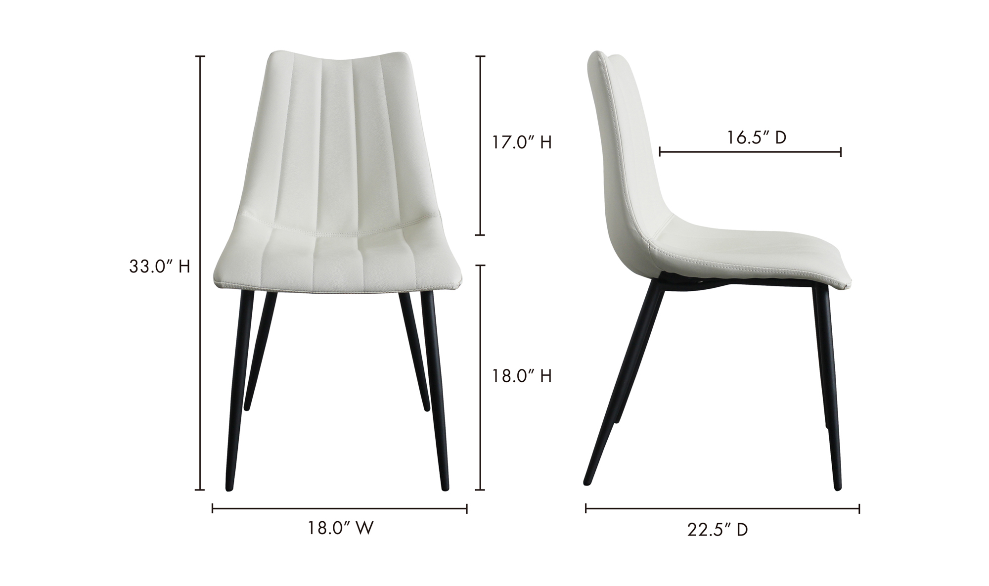 Alibi Dining Chair- PU Leather - Image 9