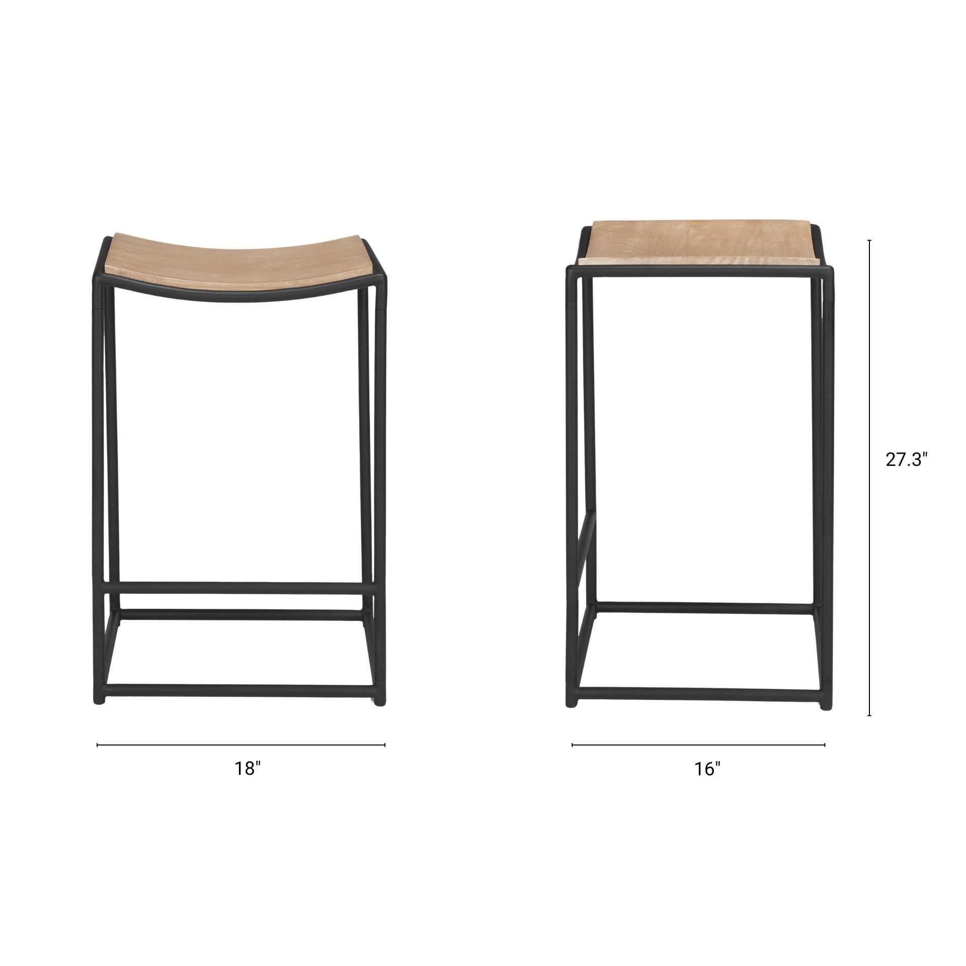 Taniel Wood Counter Stool - Image 8