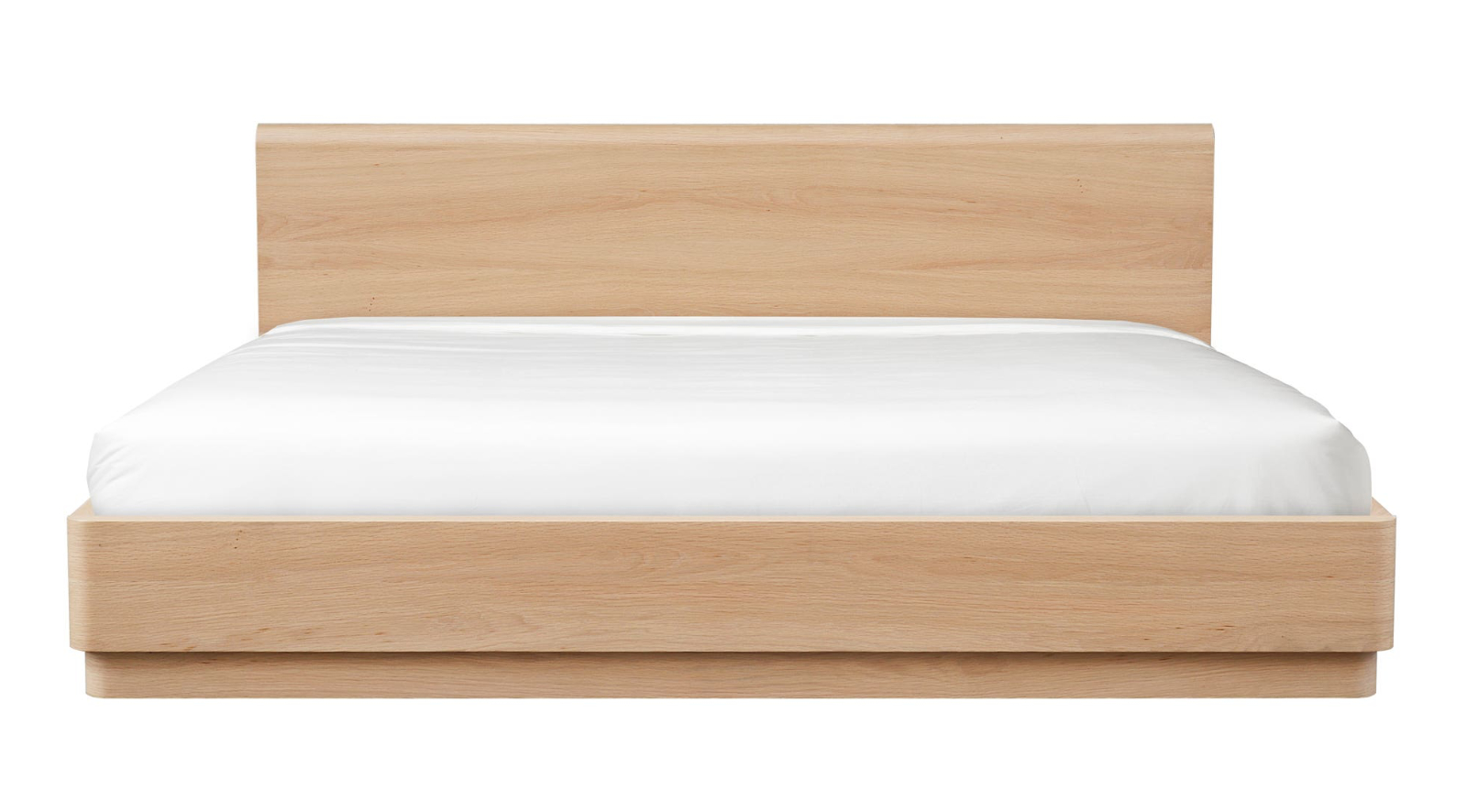 Round Off King Bed Light Oak Brown - Image 5