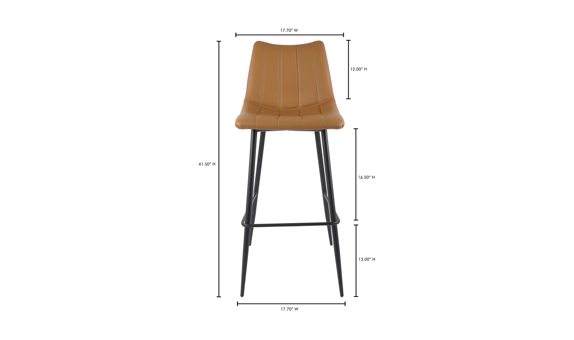 Alibi Bar Stool- PU Leather - Image 9