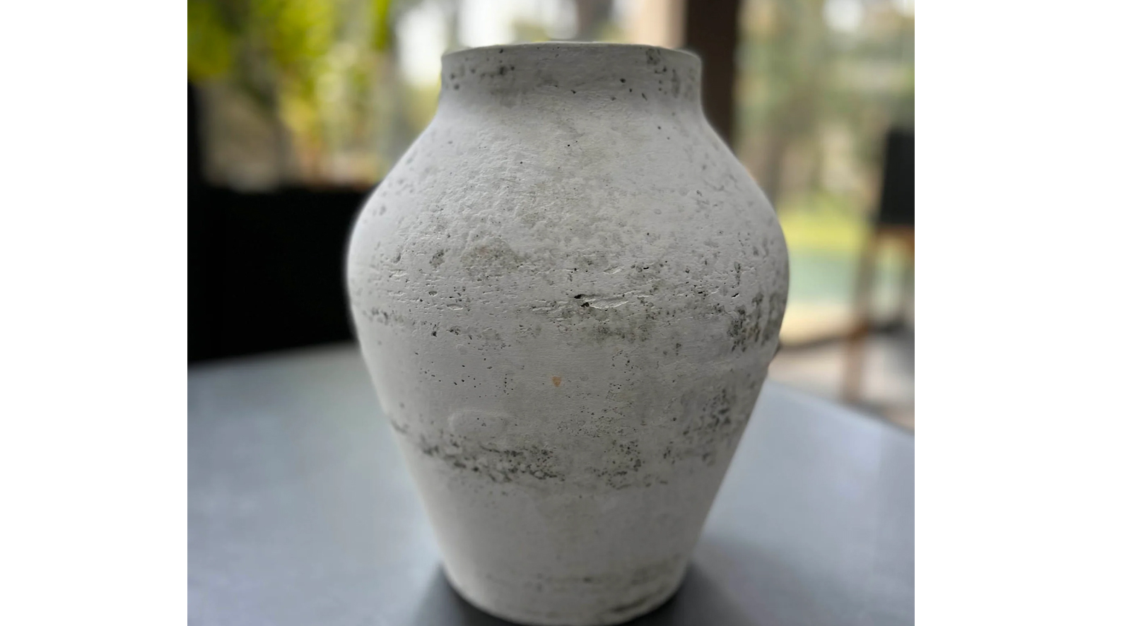 Amphora Medium Vase - Antique White - Image 4