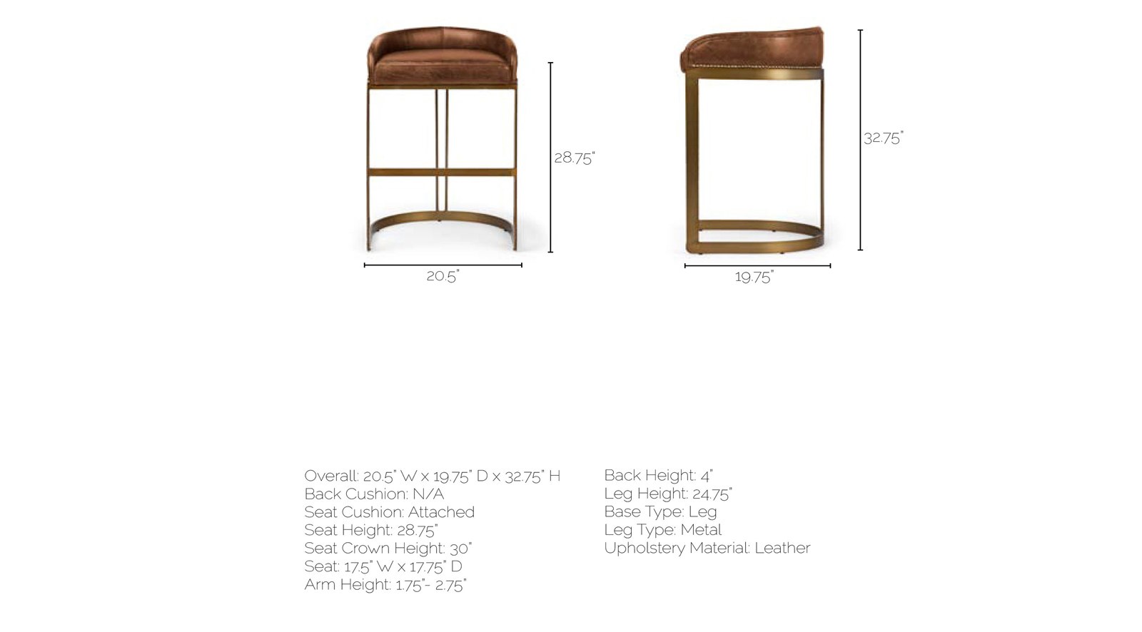 Hollyfield Bar Stool - Image 6