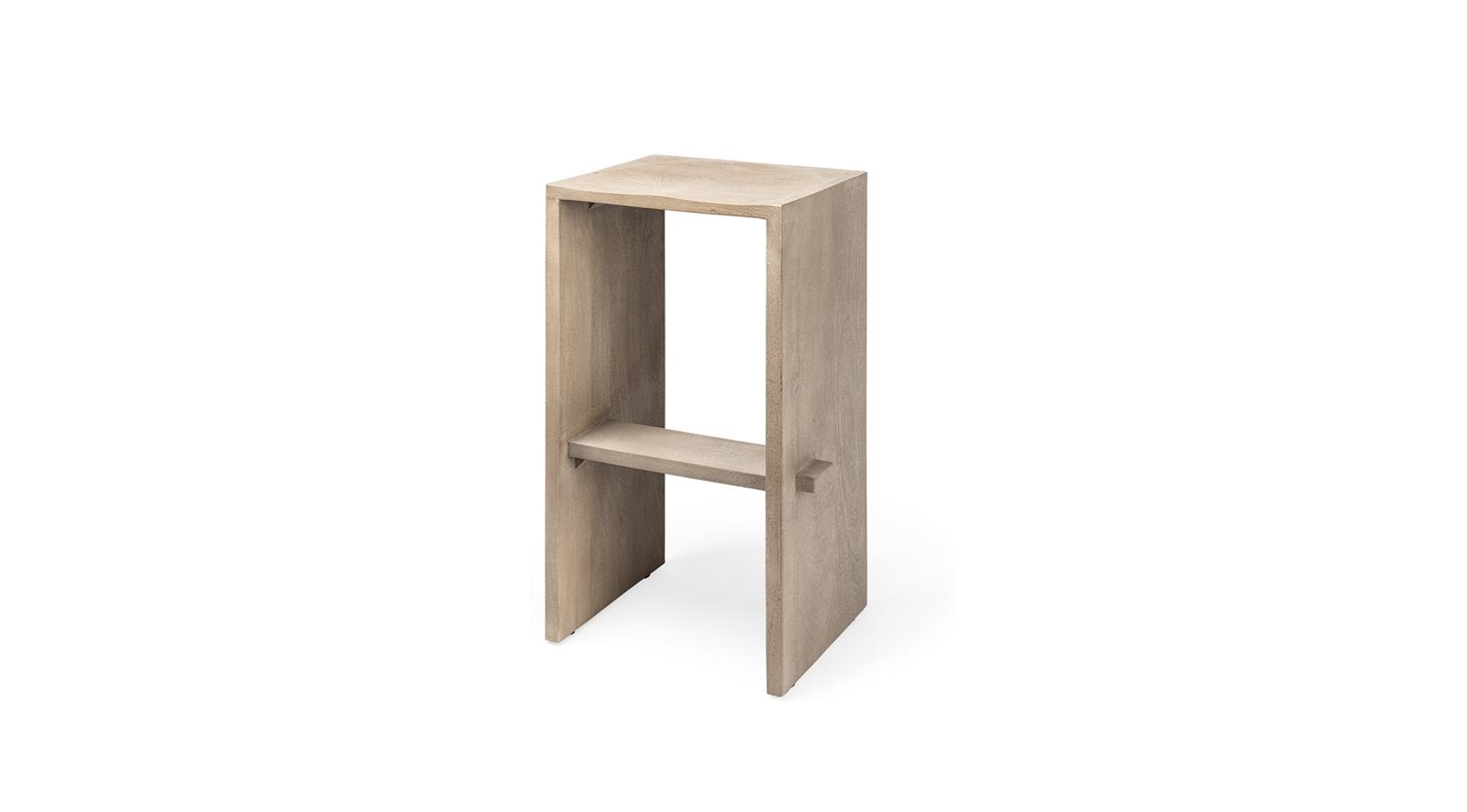 Aida Bar Stool- Light Gray