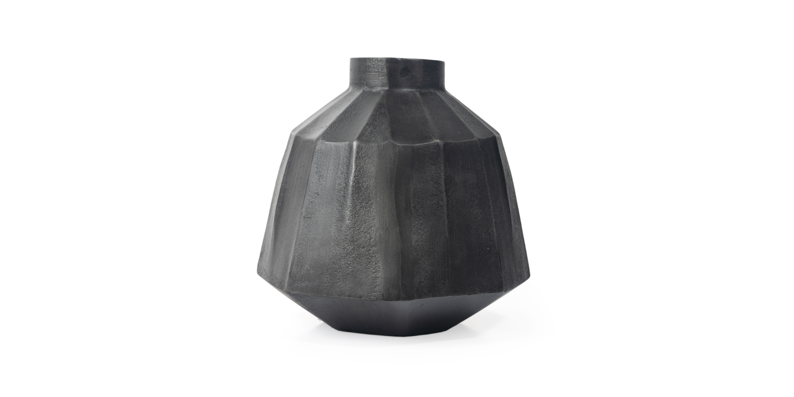 Anders Metal Vase, Large Grey - Image 4