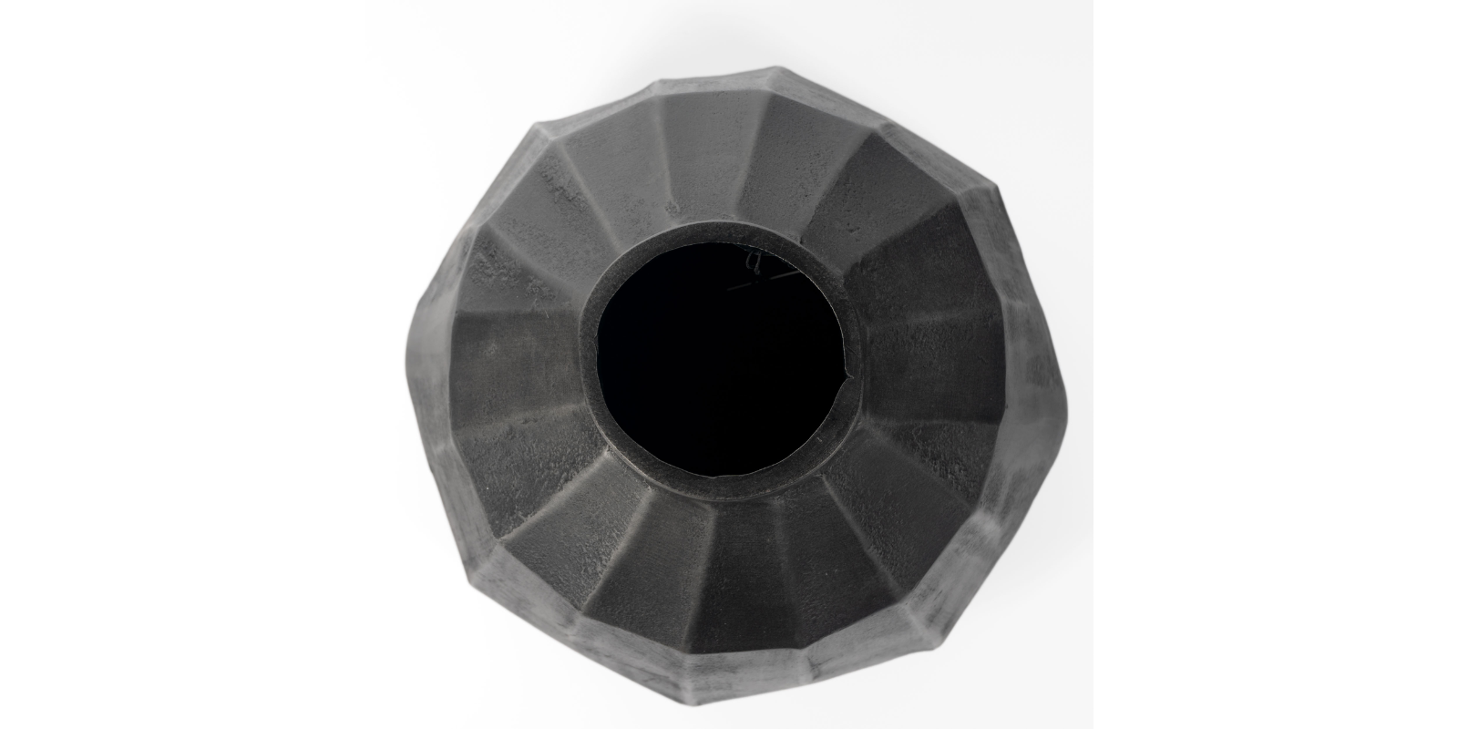 Anders Metal Vase, Large Grey - Image 7