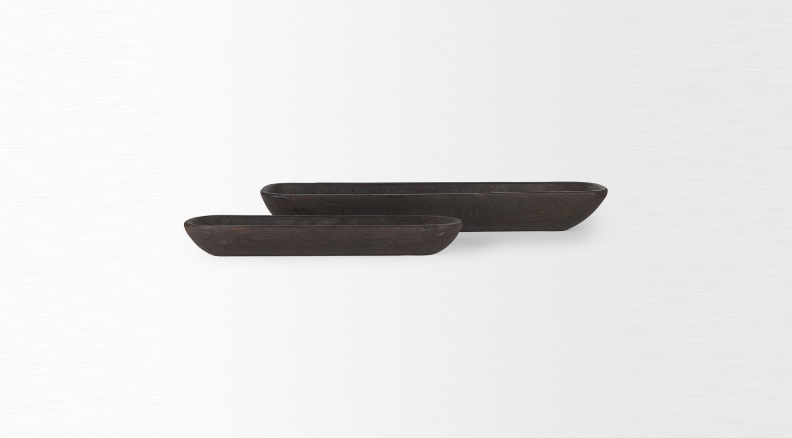 Athena Wooden Trays S/2 Black - Image 2