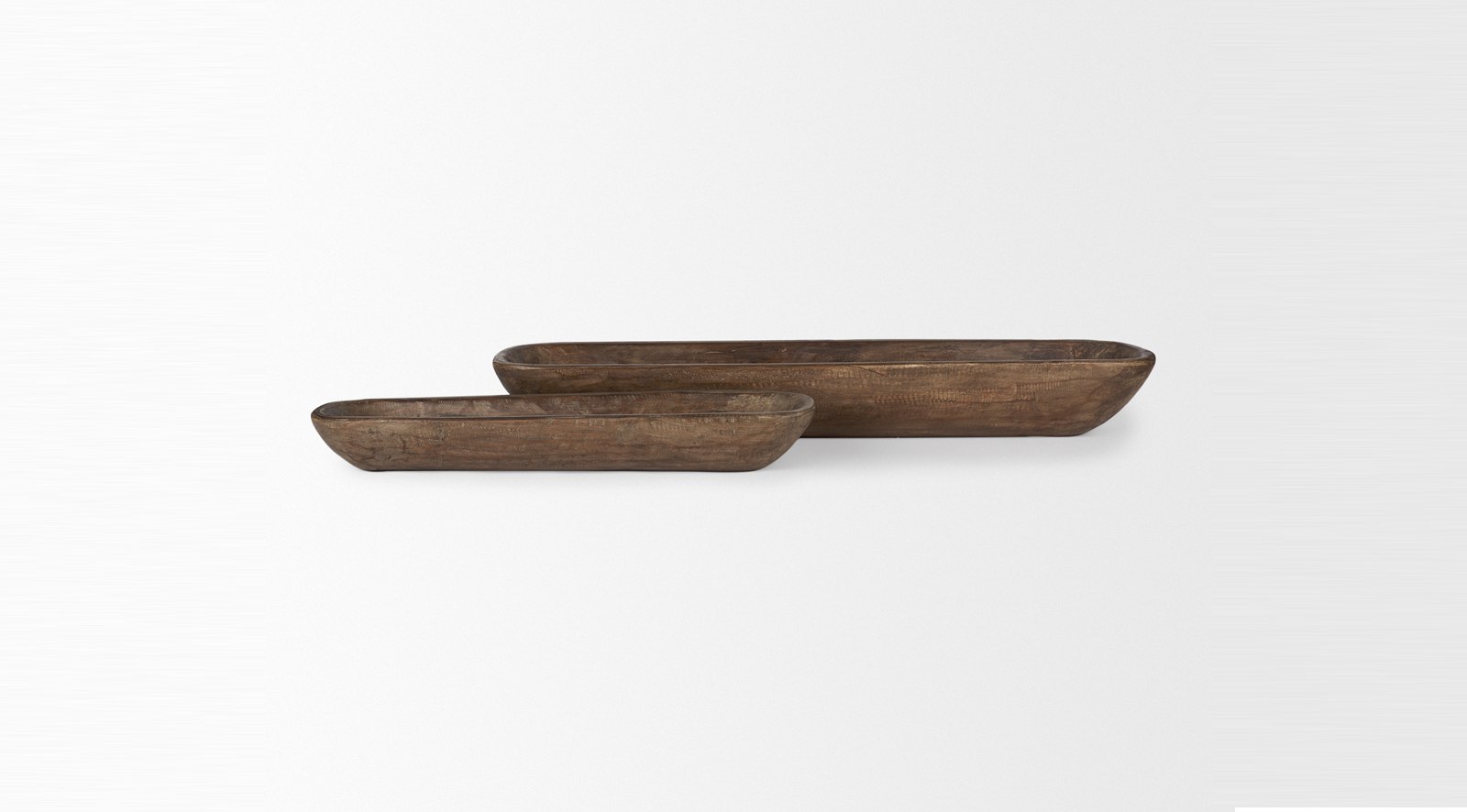 Athena Wooden Trays S/2 Brown - Image 3