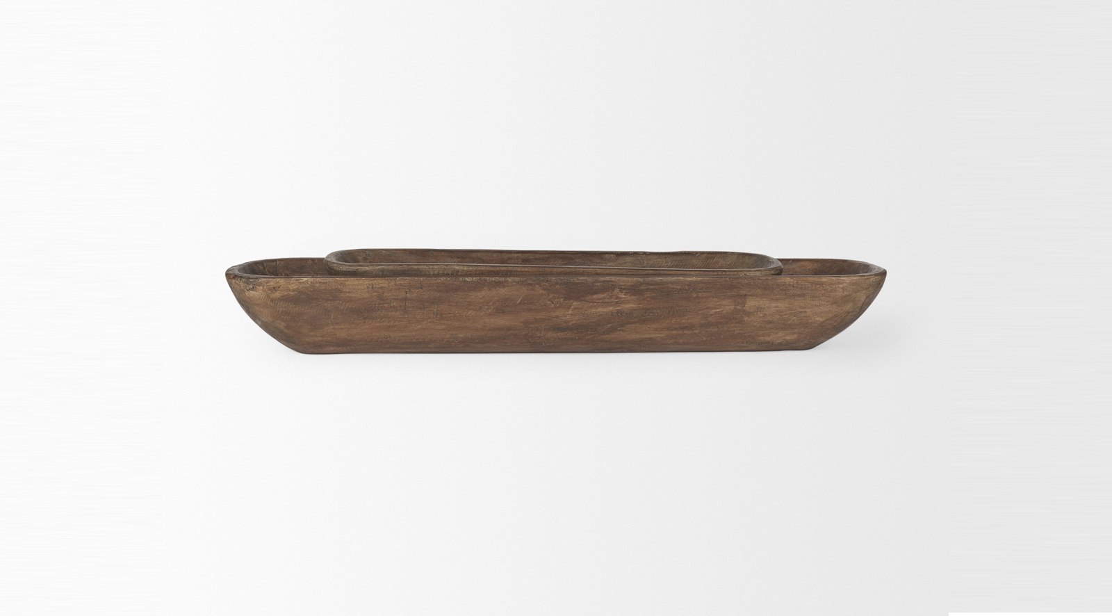 Athena Wooden Trays S/2 Brown - Image 6