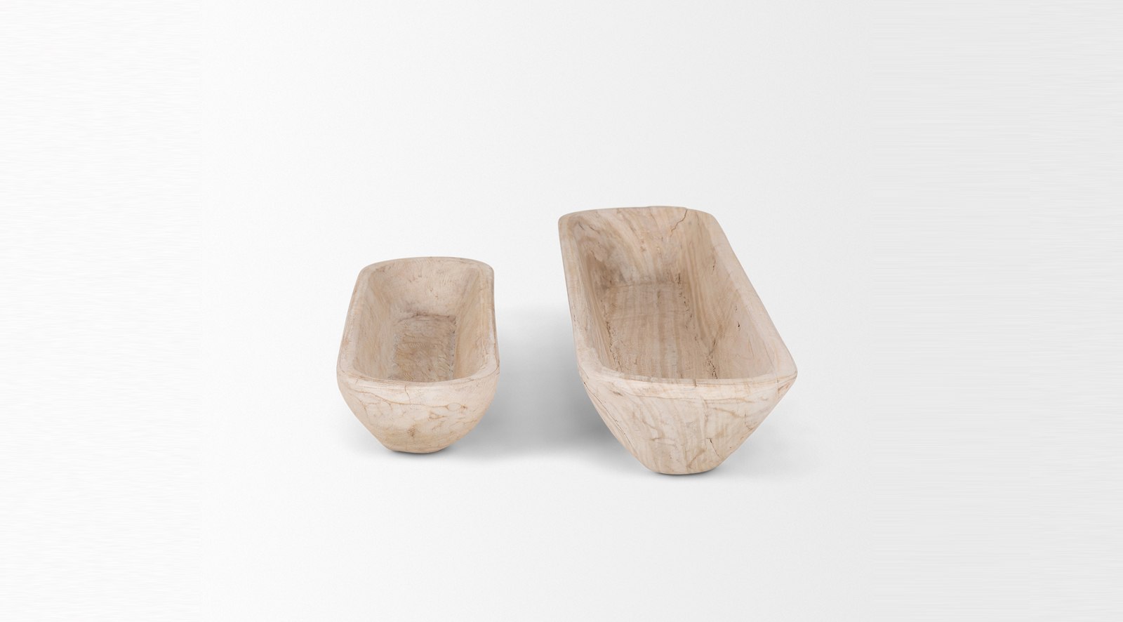 Athena Wooden Trays S/2-light Wash - Image 2