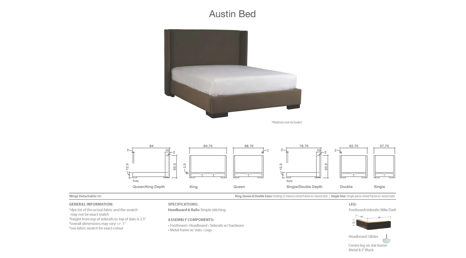 Austin Bed - Image 2