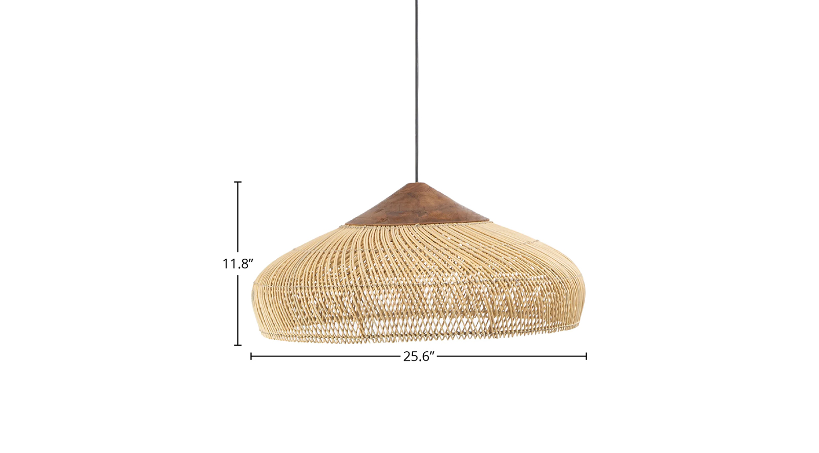 D Bodhi Banjo Pendant Large - Natural - Image 2