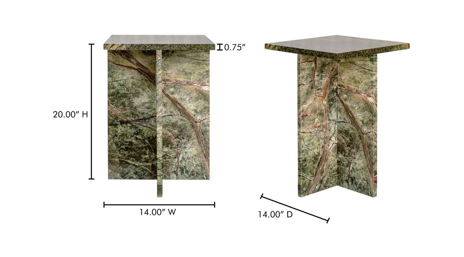 Blair Accent Table- Rainforest Green - Image 8