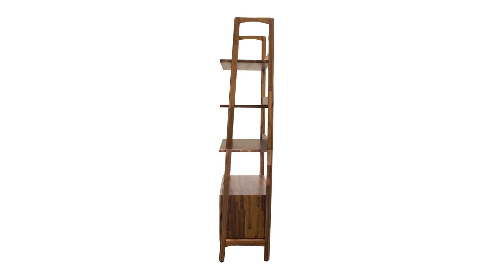 Brunette 1 Door Bookcase - Image 4
