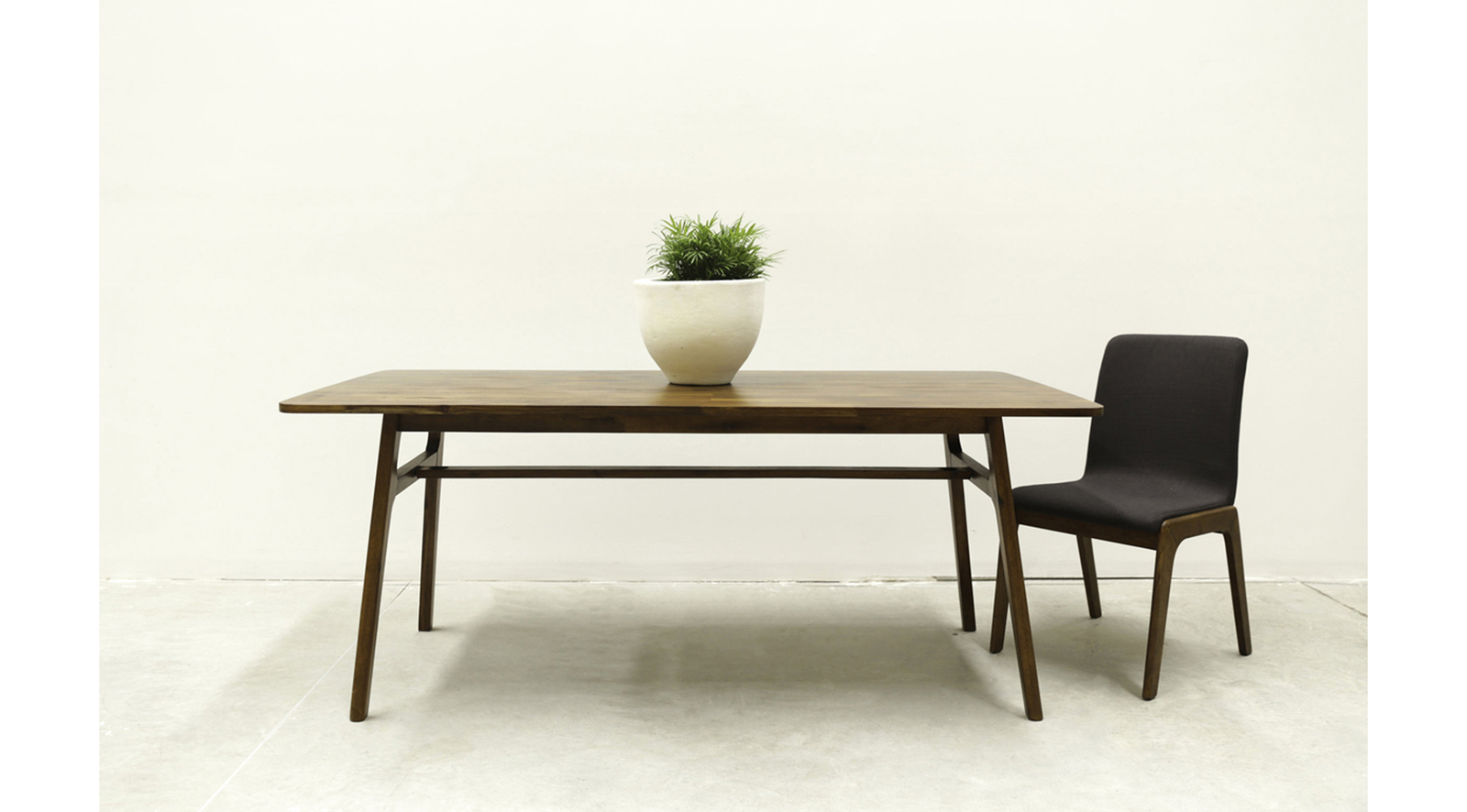 Brunette Dining Chair - Grey Fabric - Image 6