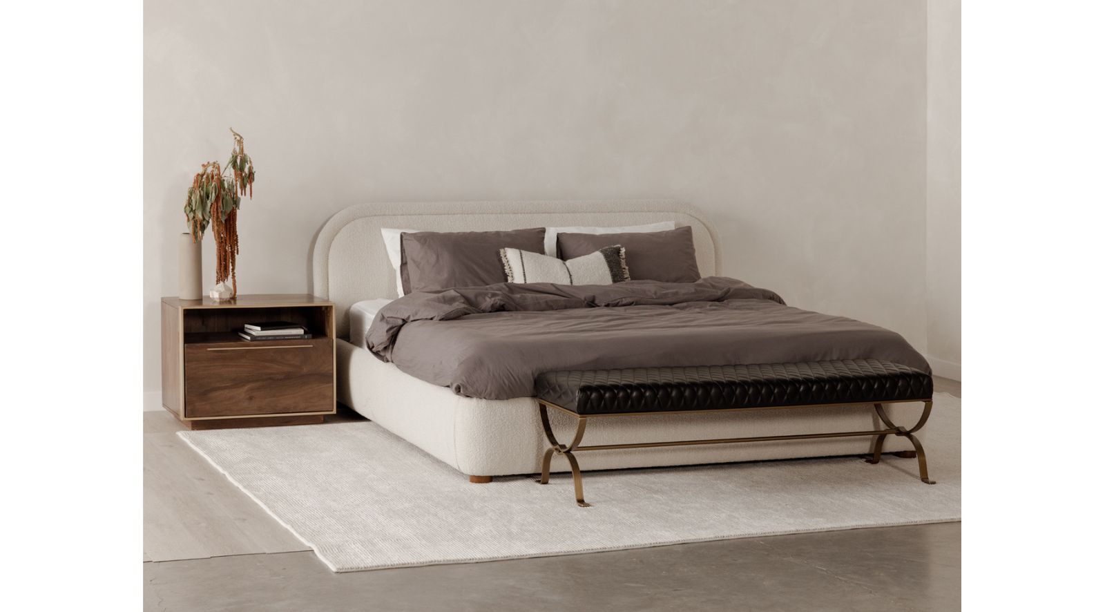 COLIN KING BED- OATMEAL - Image 2