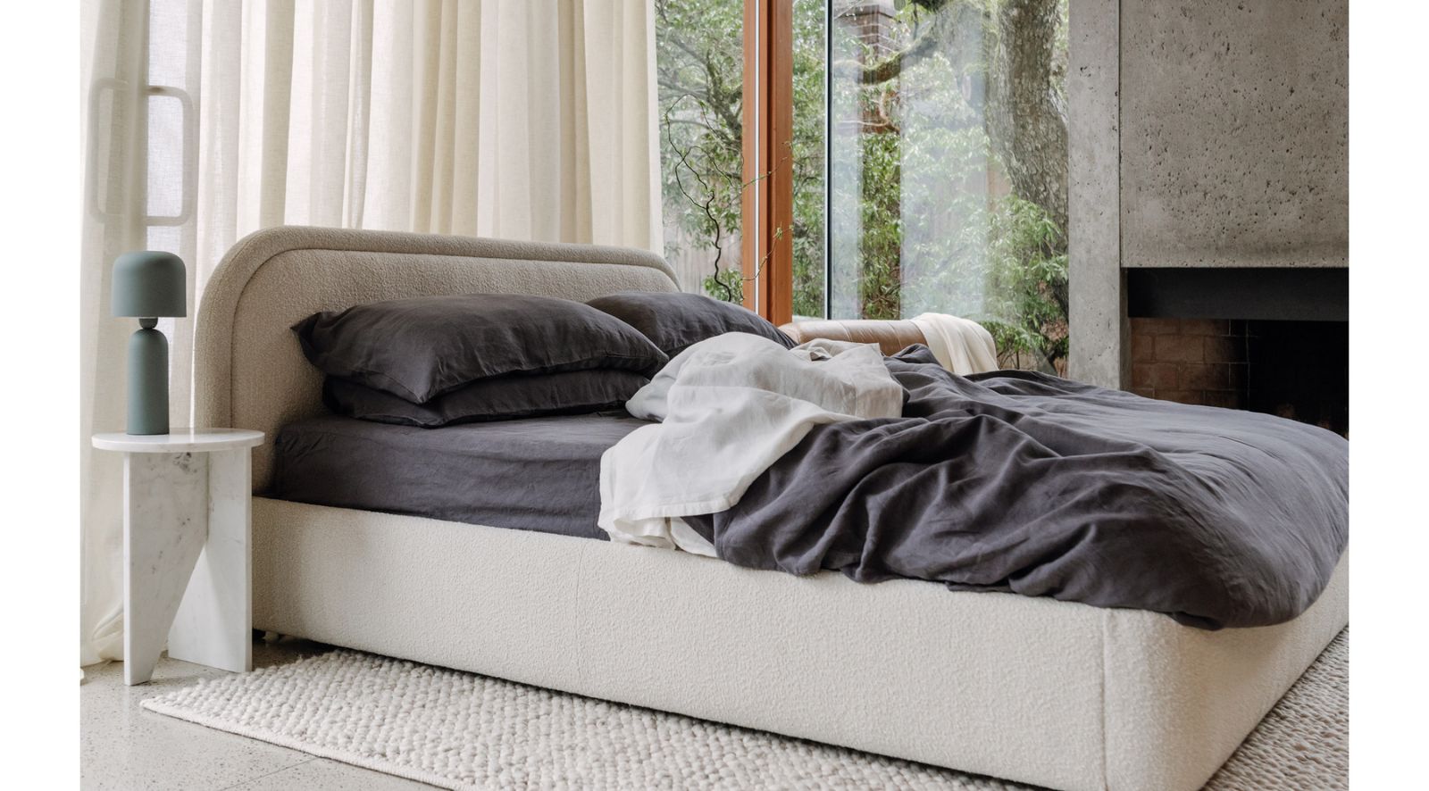 COLIN KING BED- OATMEAL - Image 3