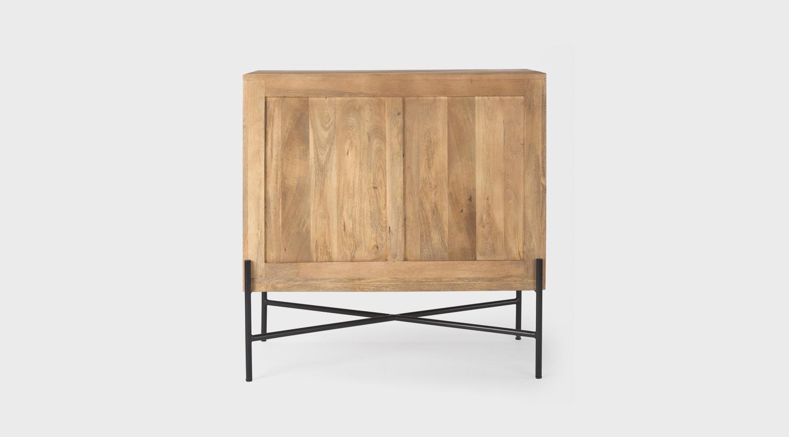 Cairo 36.0L x 19.5W x 36.0H 2 Door Wood and Metal Cabinet - Image 5