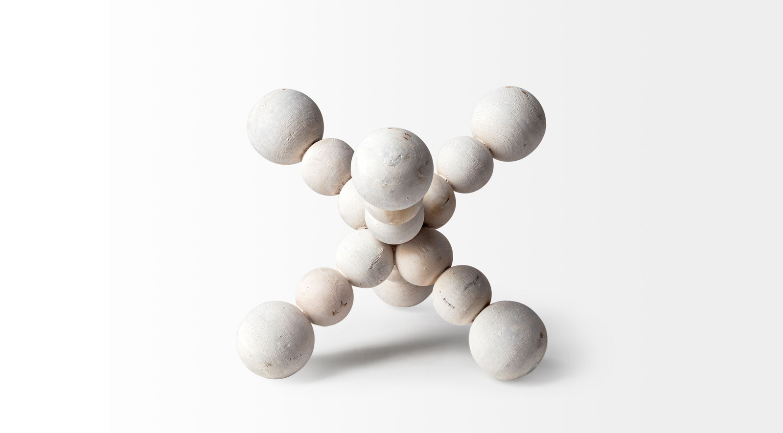 Carollan White Wood Ball Jack 7H - Image 2