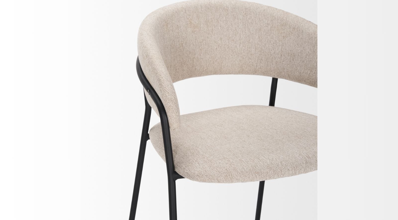 Carolyn Bar Stool- Oatmeal - Image 5