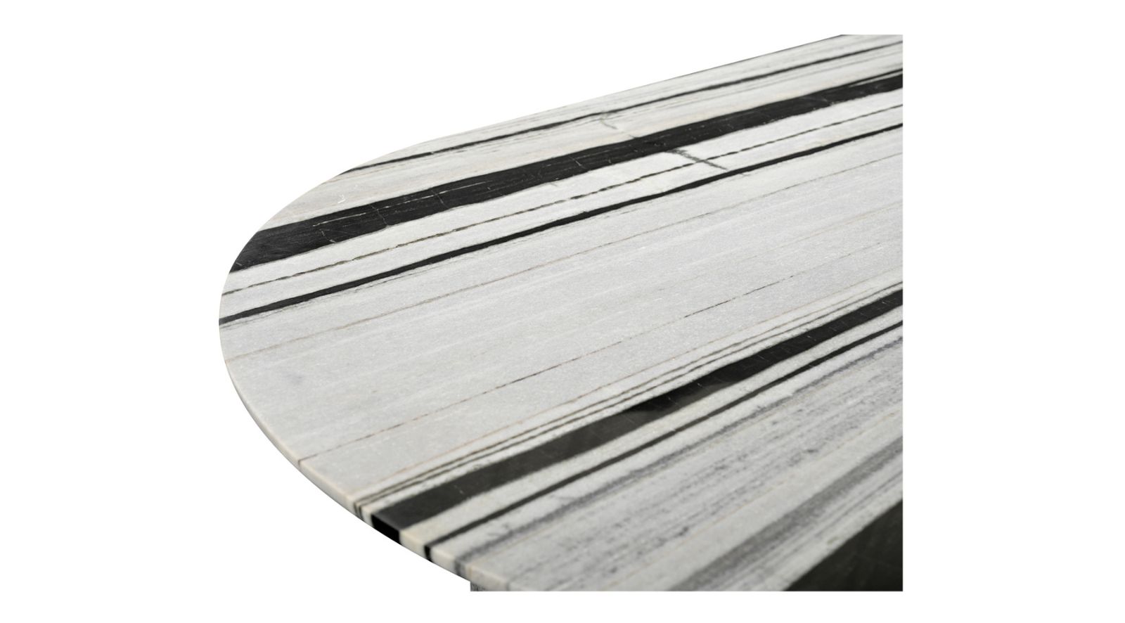 Celia Oval Dining Table- Panda Marble - Image 11