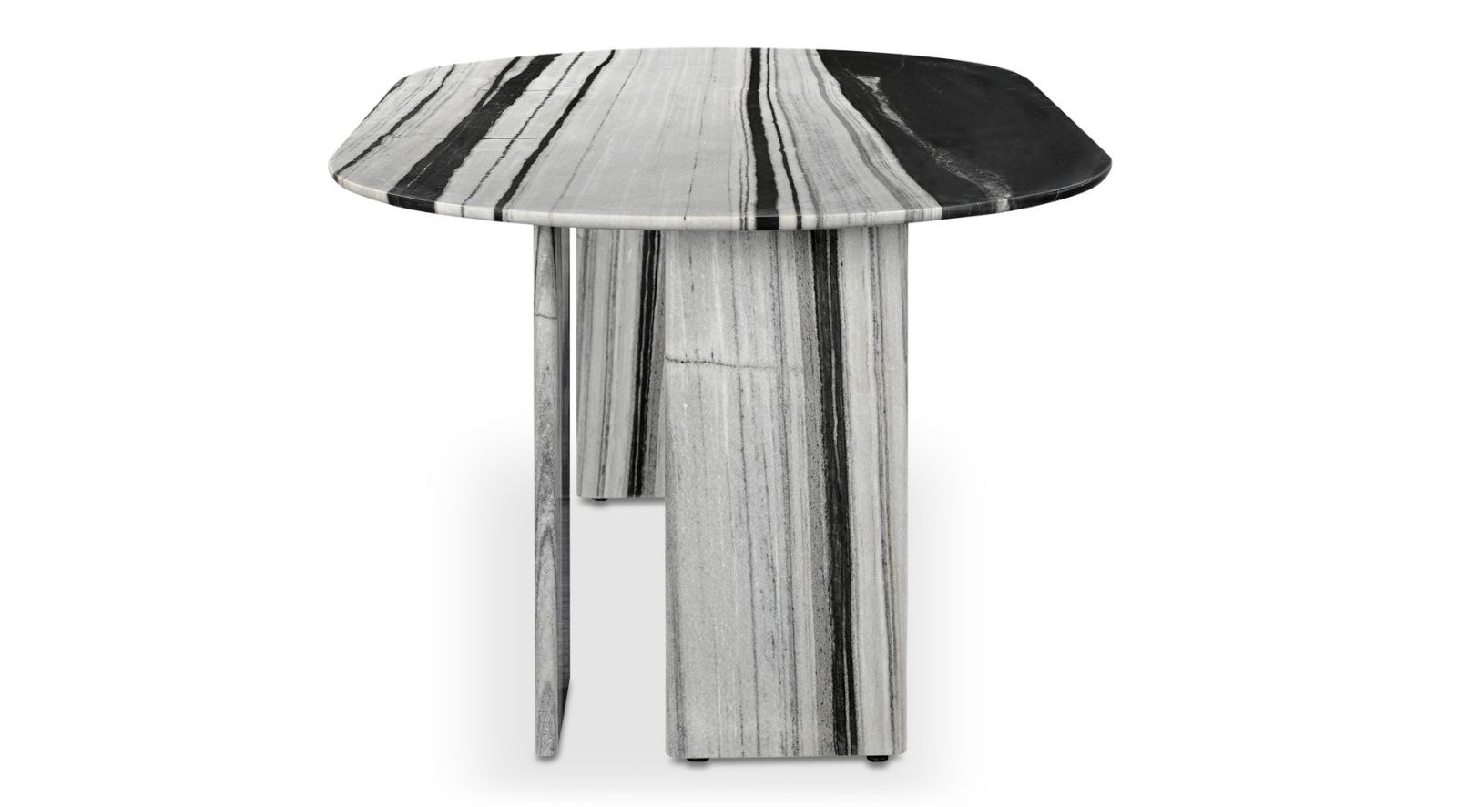 Celia Oval Dining Table- Panda Marble - Image 5