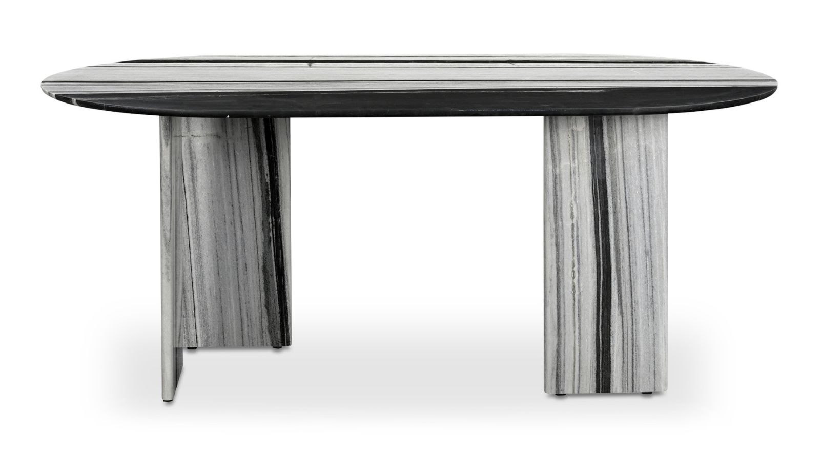 Celia Oval Dining Table- Panda Marble - Image 4