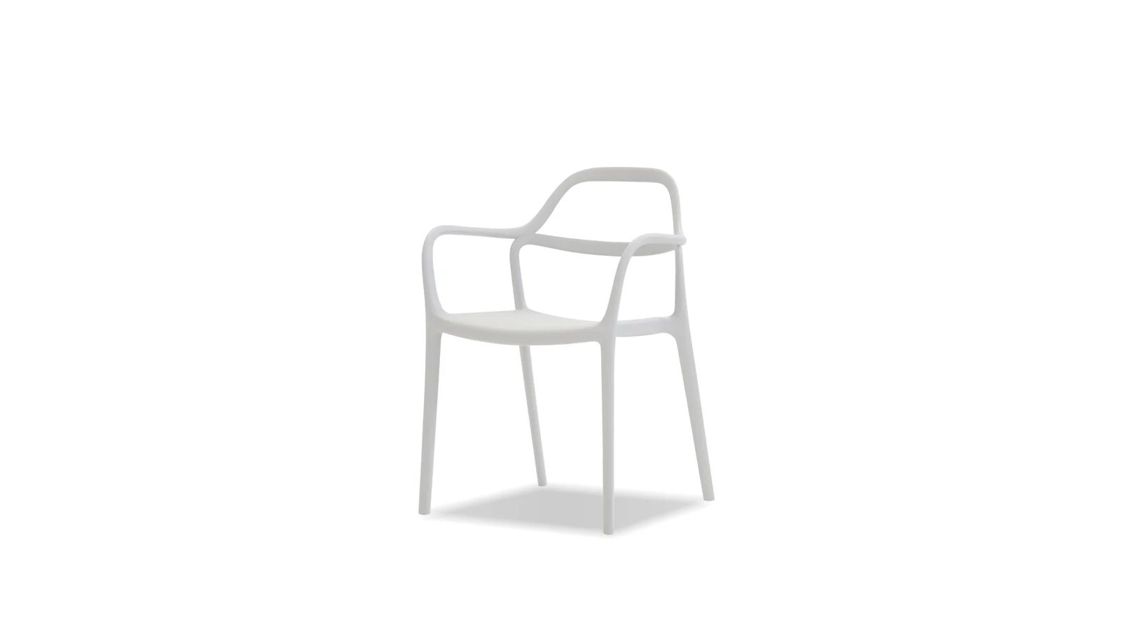 Chewie Stackable Dining Chair White - Image 2