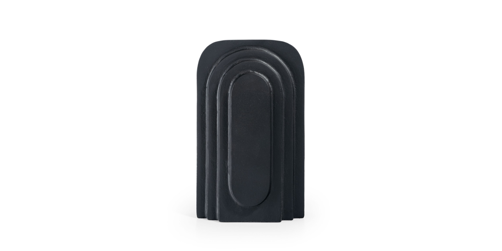 Clarence Metal Vase, Large Black - Image 3
