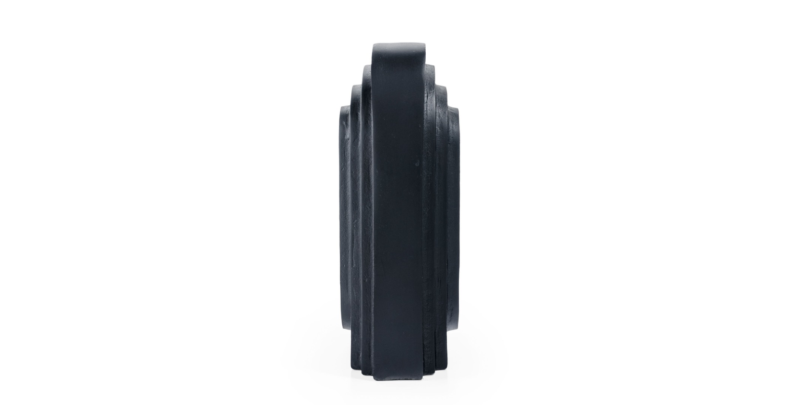 Clarence Metal Vase, Large Black - Image 2