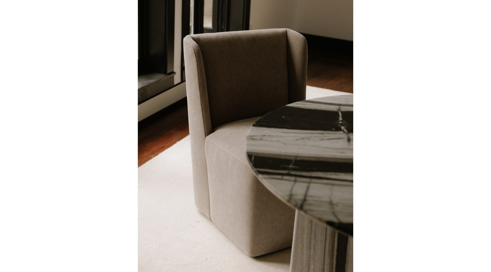 Cormac Rolling Dining Chair- Warm Sand - Image 9