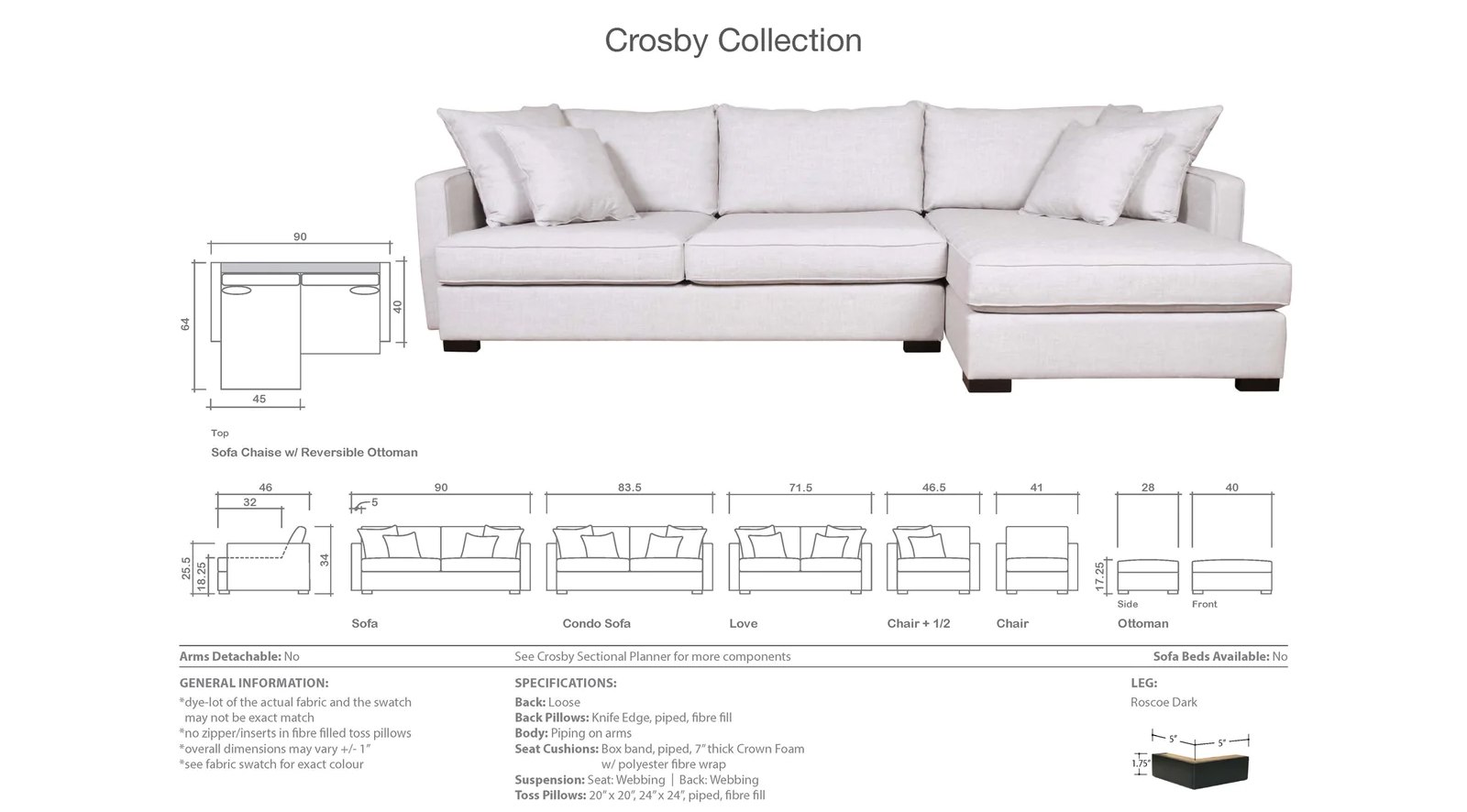 Crosby Sectional - Image 8