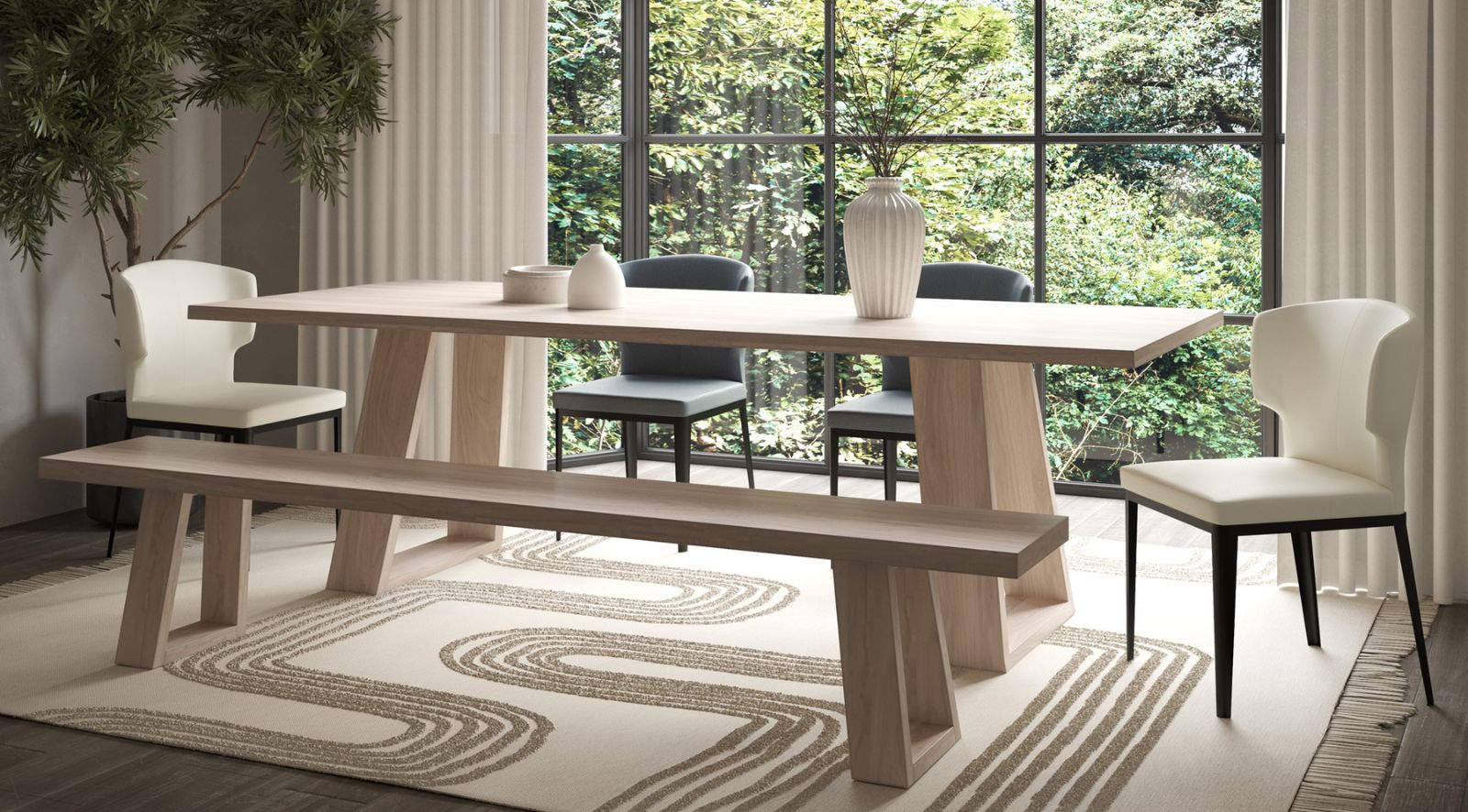 Delaney Dining Chair-Beige - Image 2