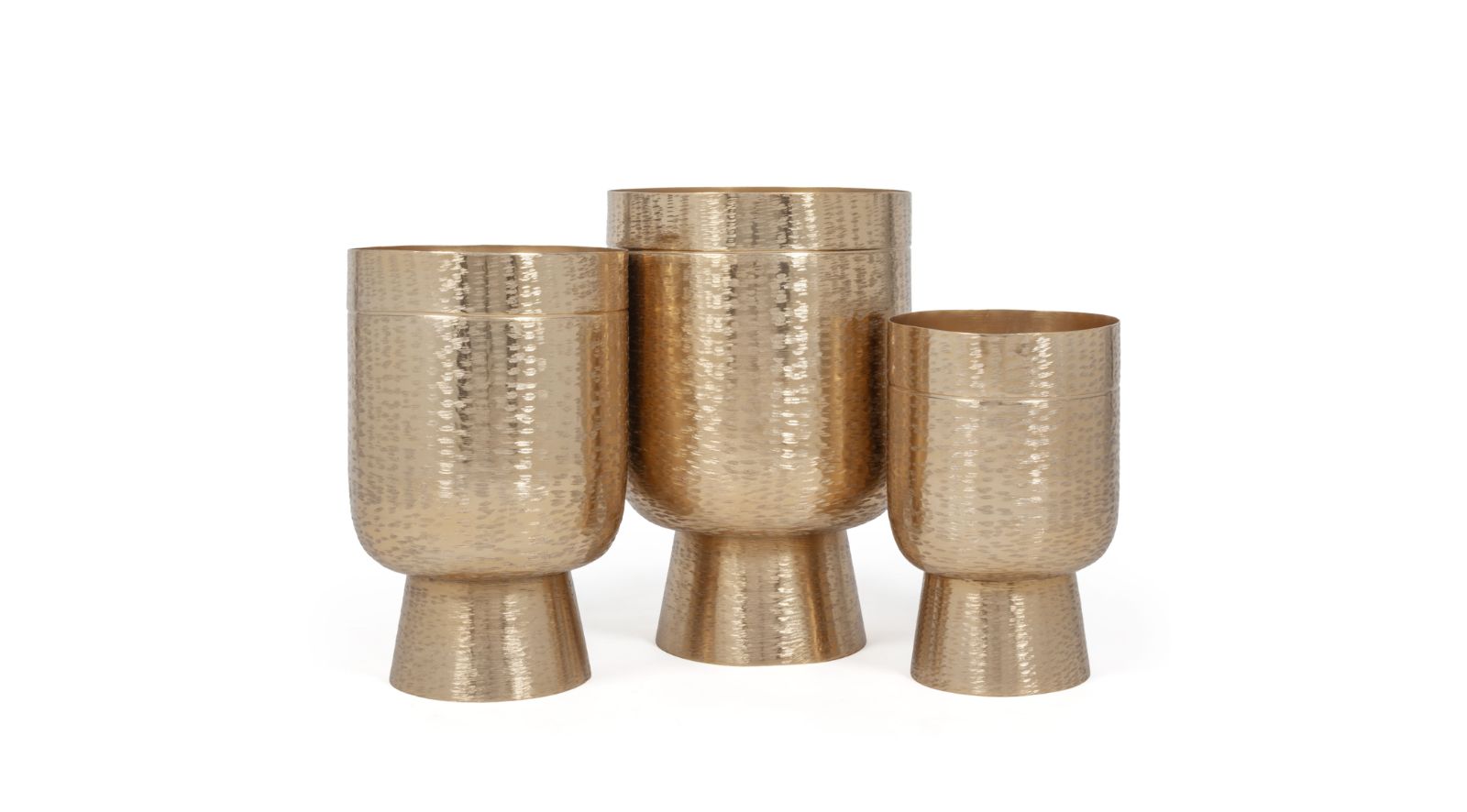 Deliah Metal Floor Planters S/3